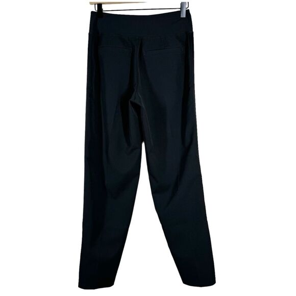 Athleta Endless Satin Side Stripe Pants Black Pull On Size 0 Style 782695 - Picture 5 of 9